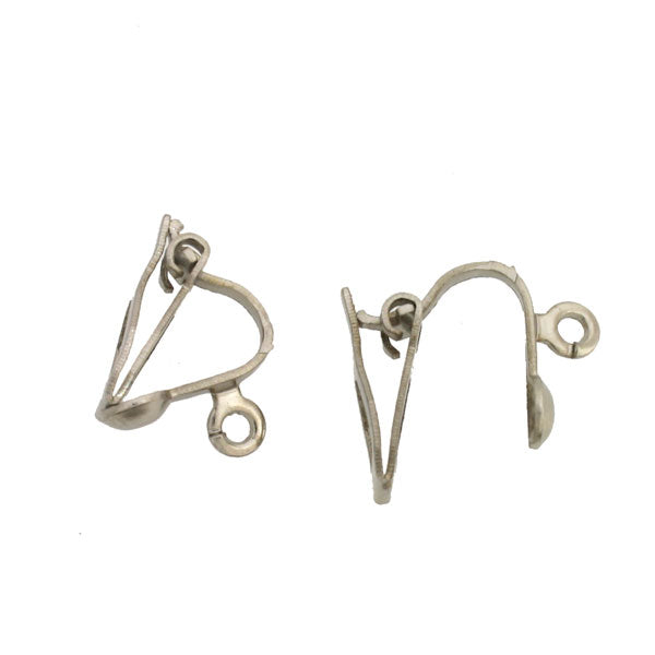 antique silver clip on earrings 8 pairs