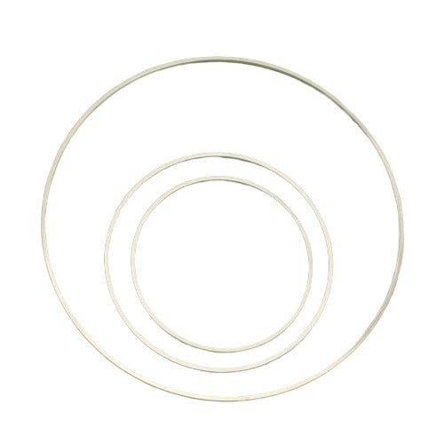 20 MM - 80 MM CRAFT RINGS SILVER