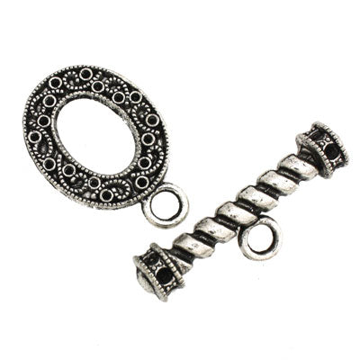 26 x 22 mm silver toggle - 1 sets