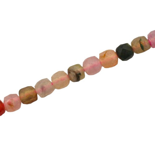 DRAGON AGATE MULTI COLOUR 6 MM BEADS - 61 PCS