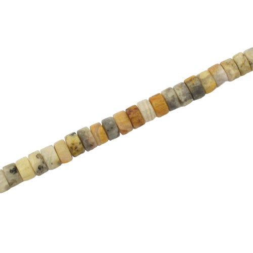 CRAZY LACE AGATE 4 X 2 MM BEADS - APPROX 150 PCS