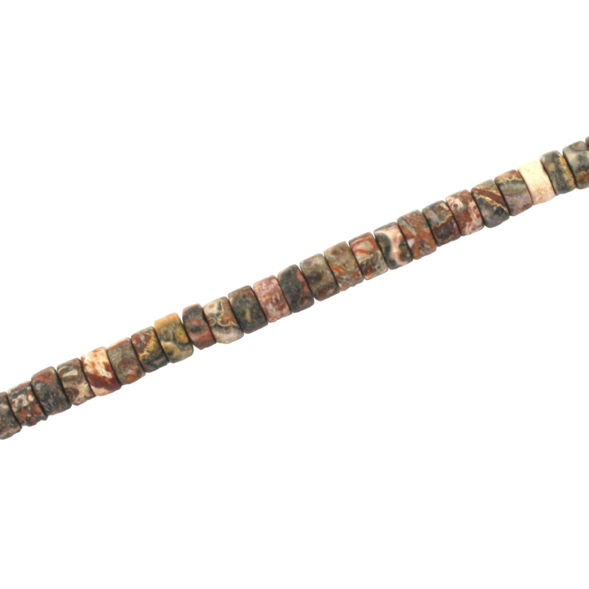 LEOPARDSKIN JASPER 4 X 2 MM BEADS - APPROX 150 PCS