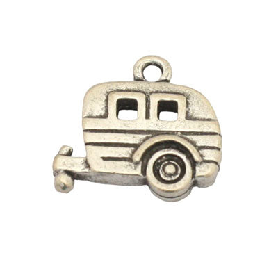 CARAVAN CHARM 18 MM SILVER - 5 PCS