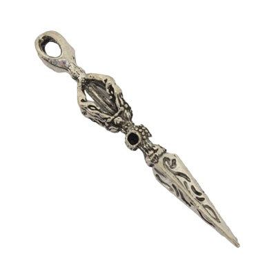 DAGGER CHARM 48 MM SILVER - 5 PCS