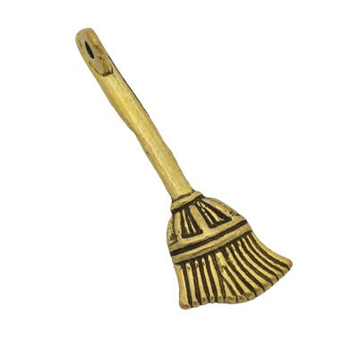 WITCH BROOM 28 MM GOLD - 10 PCS