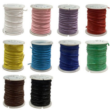 1 MM WAXED CORD - 3 M ROLL