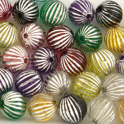 10 mm Round Beads Mix Colours - Approx 56 pcs