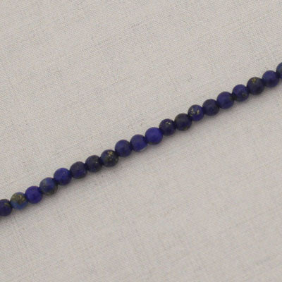 LAPIS LAZULI 2.5 MM ROUND BEADS - APPROX 175 PCS