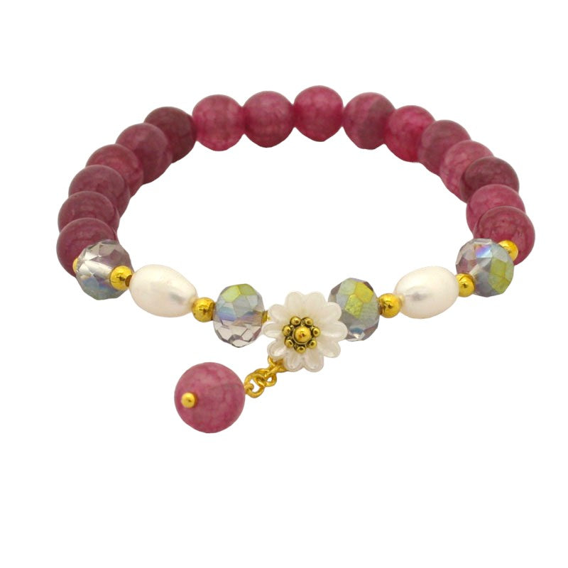 FLOWER BRACELET KIT - PLUM