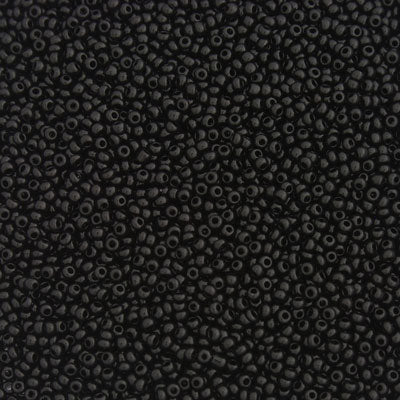 #11/0 SEED BEADS - 40G - JET