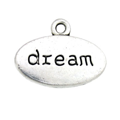 DREAM CHARM 14 X 18 MM SILVER - 10 PCS