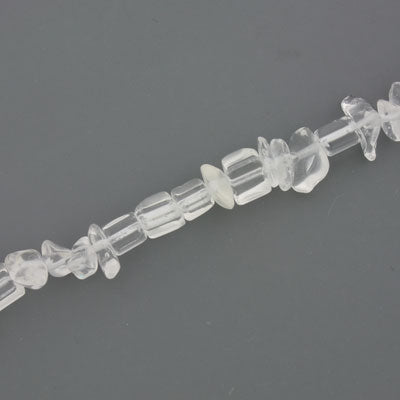 CRYSTAL QUARTZ CHIP SML - 90 CM STRAND