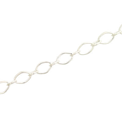 7 X 5 MM CHAIN SILVER - 1 M
