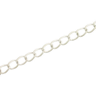 5 X 4 MM CHAIN SILVER - 1 M