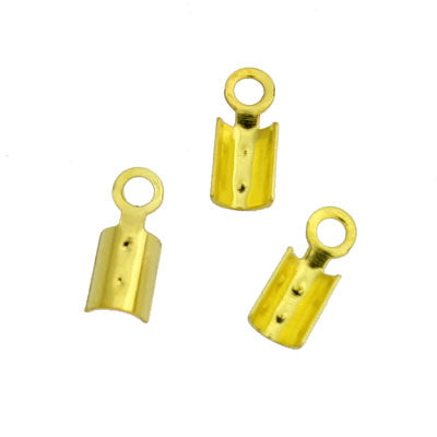 2 mm Leather End Crimps - 30 pcs