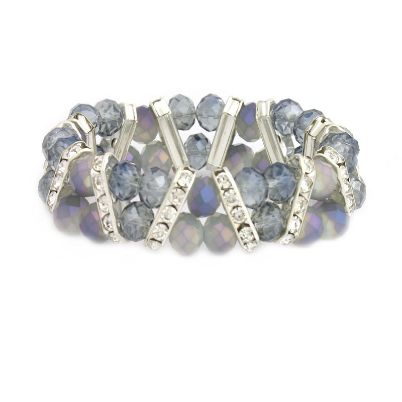 CRYSTAL DIAGONAL BRACELET KIT - BLUE GREY