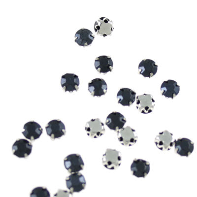 montees 4.5 mm black - 45 pcs
