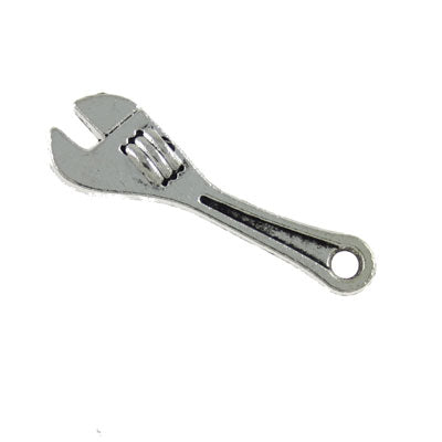 SPANNER CHARM 24 MM SILVER - 26 PCS
