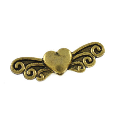 BUTTERFLY WINGS 27 X 7 MM GOLD - 12 PCS