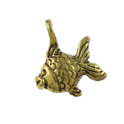 FISH CHARM 14 MM GOLD - 25 PCS