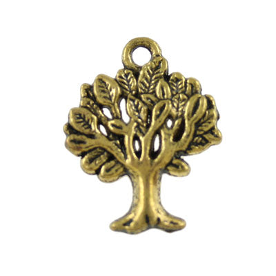 TREE OF LIFE CHARM 20 MM GOLD - 15 PCS