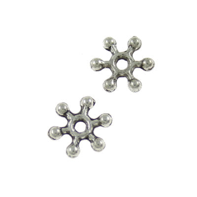 7MM DISC SPACER SILVER - 90 PCS