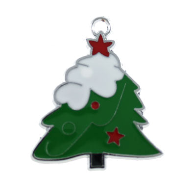 CHRISTMAS TREE CHARM 37 MM - 2 PCS