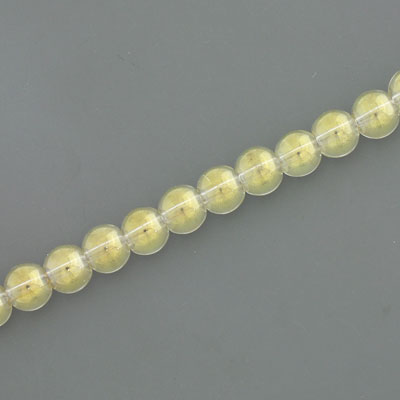 4 MM ROUND GLASS BEADS JONQUIL - 195 PCS