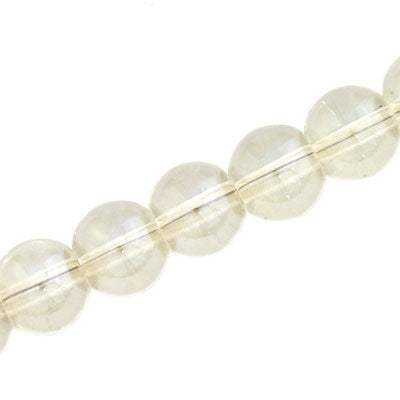12 MM ROUND GLASS BEADS GOLDEN SHADOW - 67 PCS