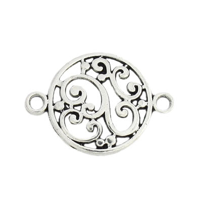 20 X 14 MM SILVER CONNECTOR - 25 PCS