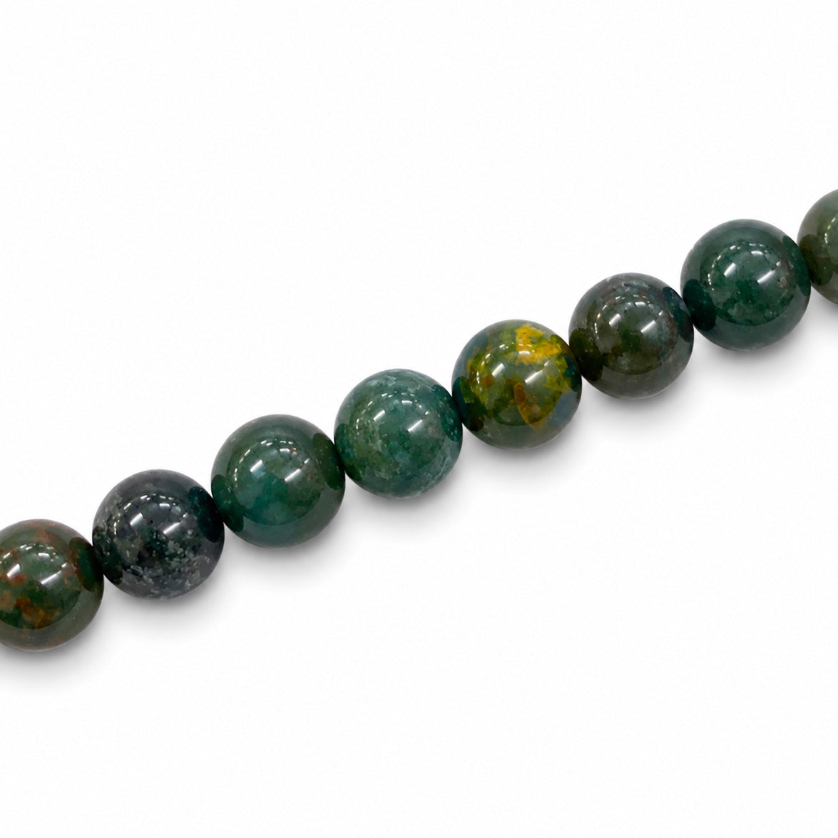 Bloodstone Indian 8mm Round - Appox 47pcs