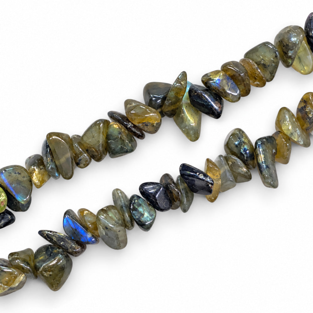 Labradorite Large Chip Beads - 85cm Strand