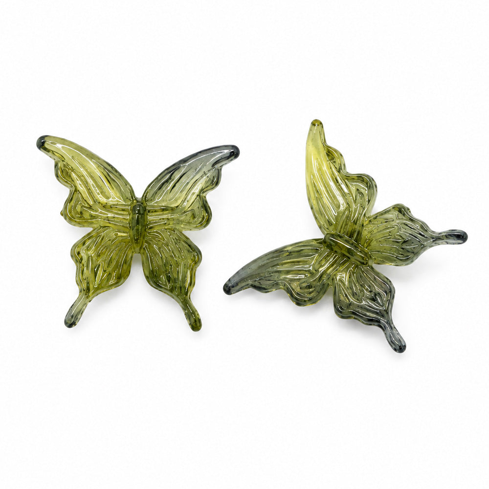 25mm Acrylic Butterfly Beads – 20 Pieces
