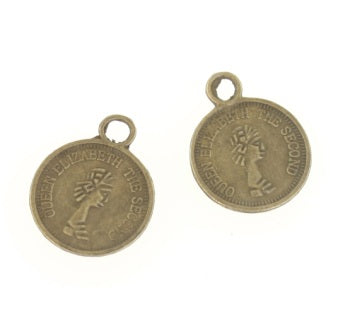 18mm antique coin charm 50pcs