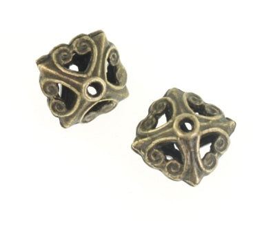 12mm antique bead 6pcs