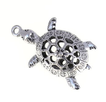 40mm silver turtle 1pc
