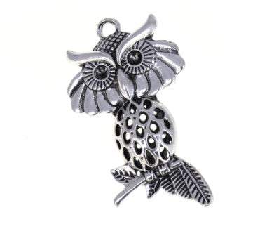 52mm silver owl 1pc