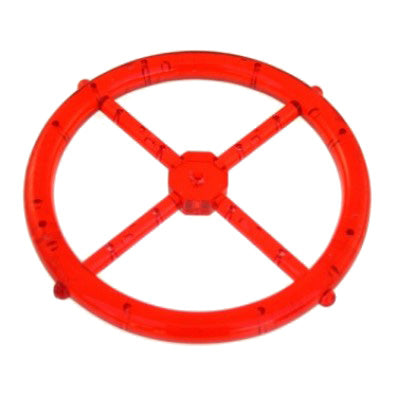 115mm red mobile wheel accessorie with 18 holes 1p