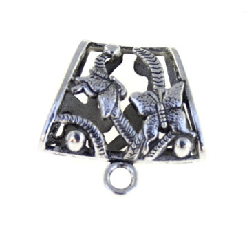 38mm silver scarf hanger 2pcs