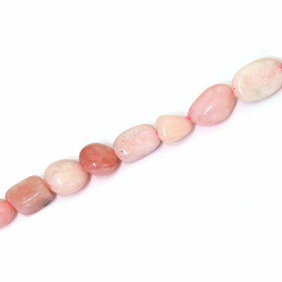 PERUVIAN PINK OPAL IRREGULAR APPROX 6-8 MM - APPROX - 40 PCS (40CM STRAND)
