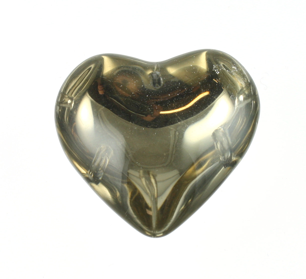 32mm golden shadow heart 1pc