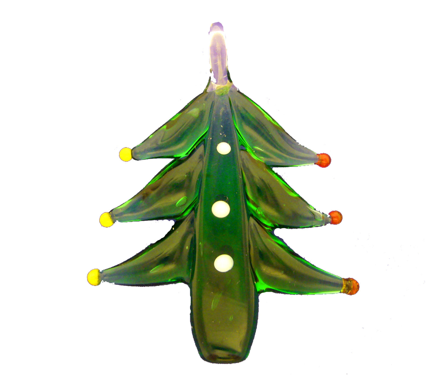Christmas Tree Glass Pendant 1 pc