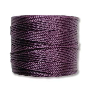 S-LON BEAD CORD MED PURPLE 77YD