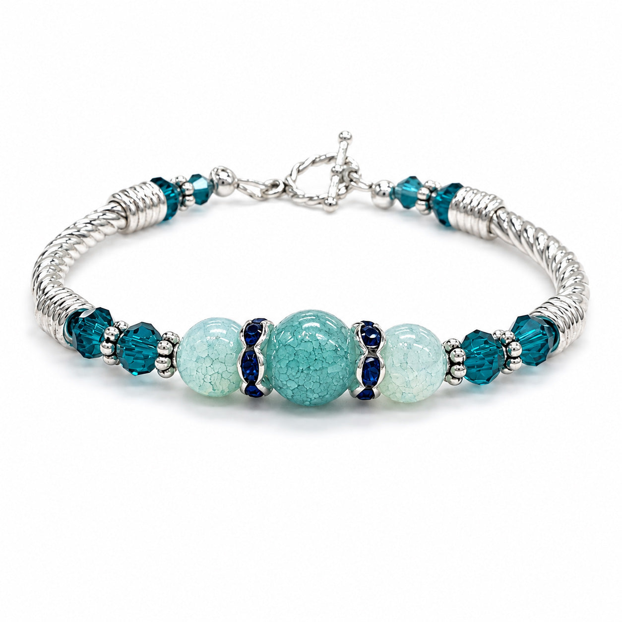 Bracelet Kit - Teal / Silver