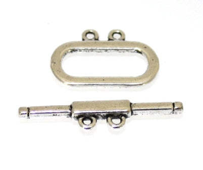 21 x 14 mm silver toggle 7 sets
