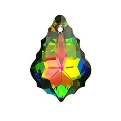 22mm Vitrail baroque - 4 pce