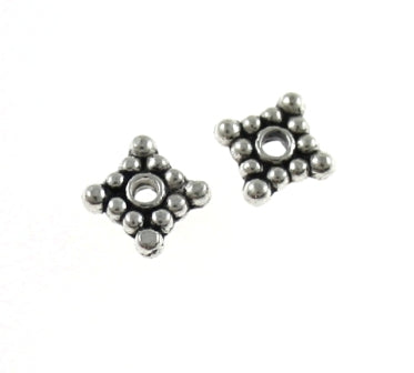 2x7mm silver 74pcs