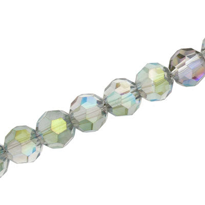 10 MM FACETED ROUND CRYSTAL BEADS APPROX 72/PCS - CRYSTAL RAINBOW