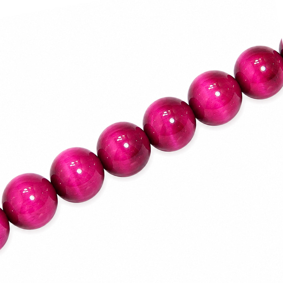 Pink Tiger Eye 10mm Round - Approx 37pcs