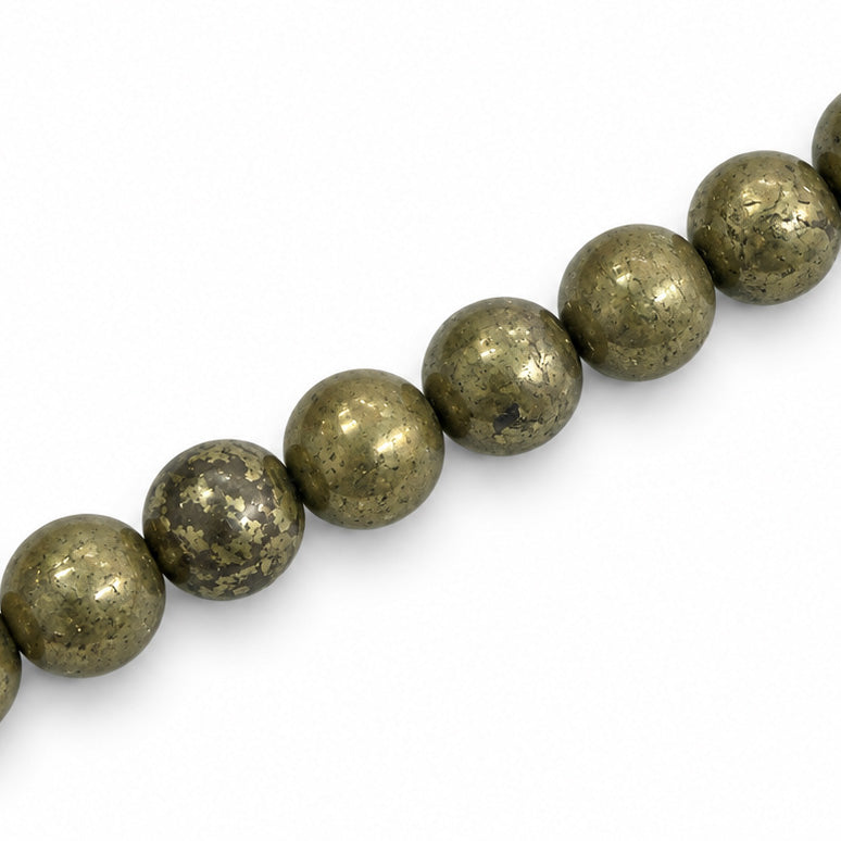 Pyrite 10mm Round - Appox 38pcs
